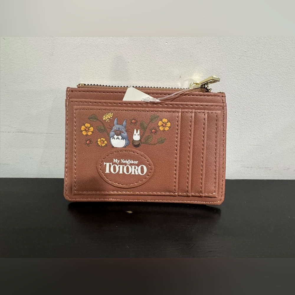 Studio Ghibli My Neighbor Totoro Floral Mini Zipper Wallet - Picture 4 of 6